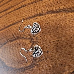 Scrollwork Heart Earrings